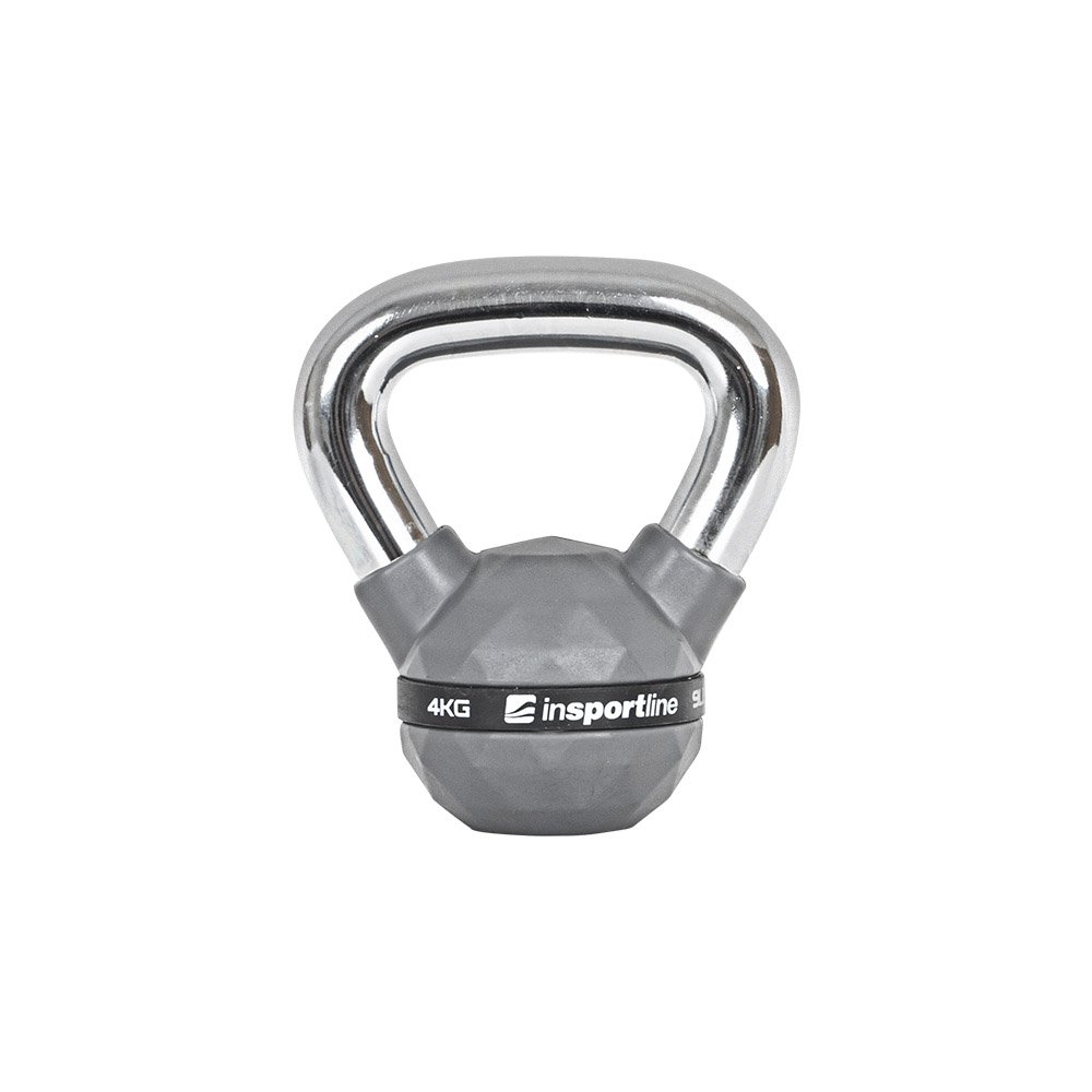 inSPORTline Pogumovaná činka  Ketlebel PU 4kg inSPORTline