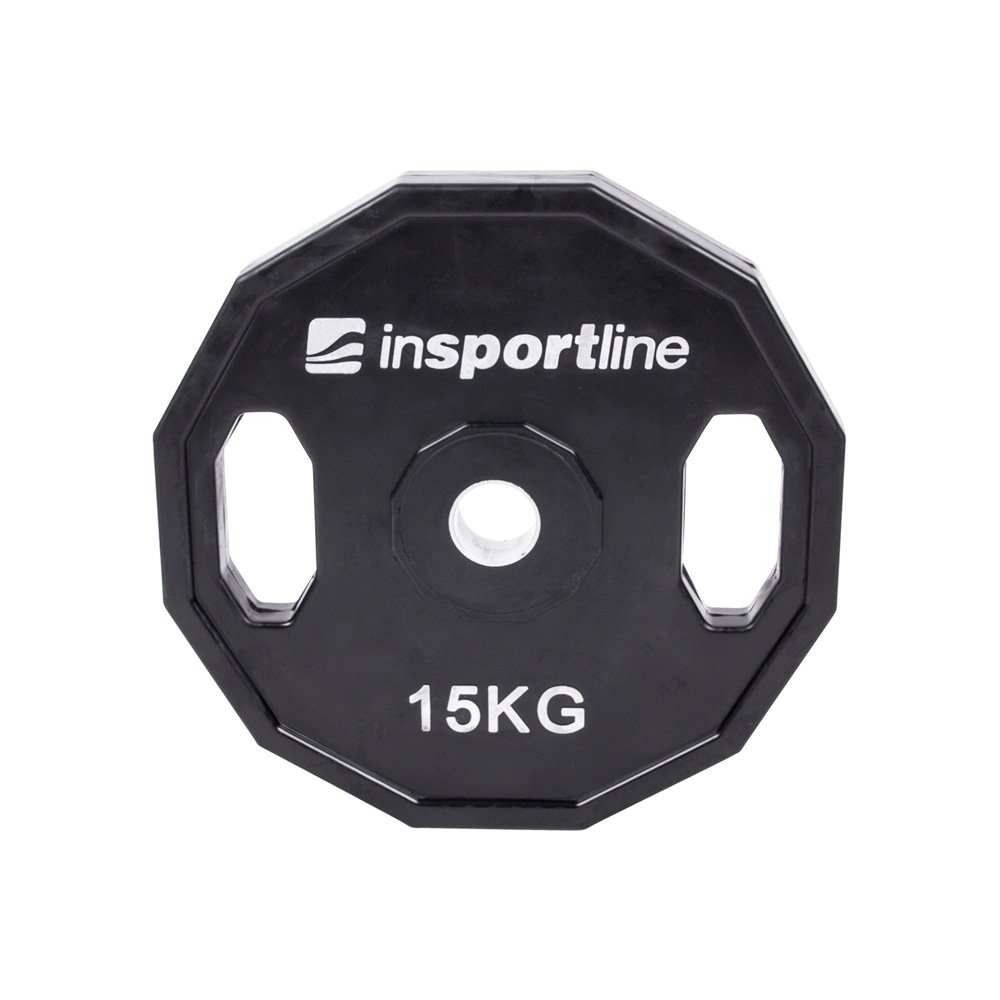 inSPORTline Pogumovaný kotouč  Ruberton 15 kg 30 mm inSPORTline