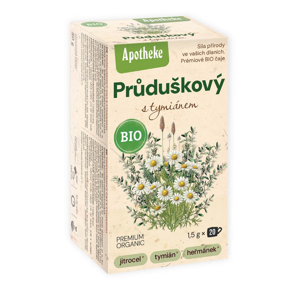 Apotheke BIO Průduškový čaj s tymiánem 20x1