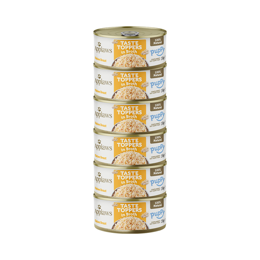 Applaws Taste Toppers Dog Puppy Kuřecí prsa konzerva 6x156 g Applaws