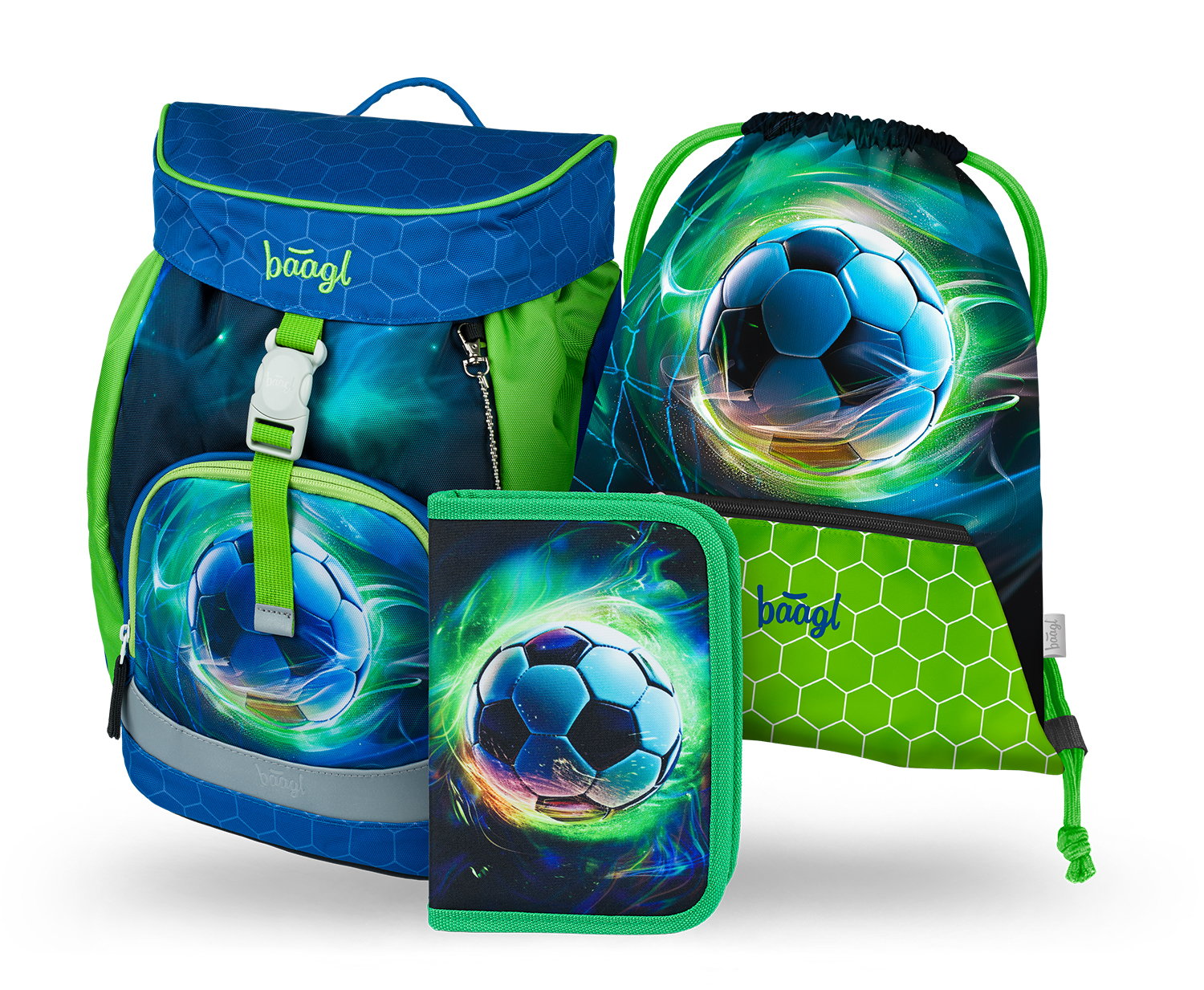 Baagl 3 SET Airy Fotbal Míč: batoh