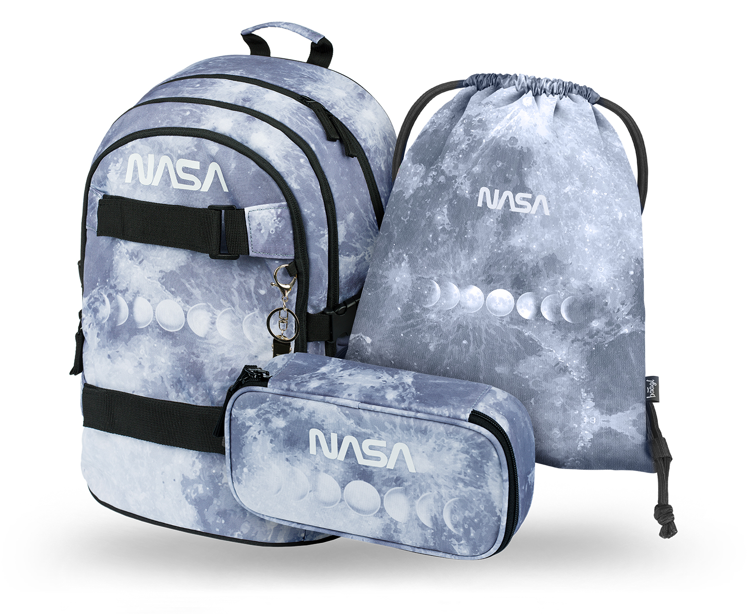 Baagl 3 SET Skate NASA Grey: batoh