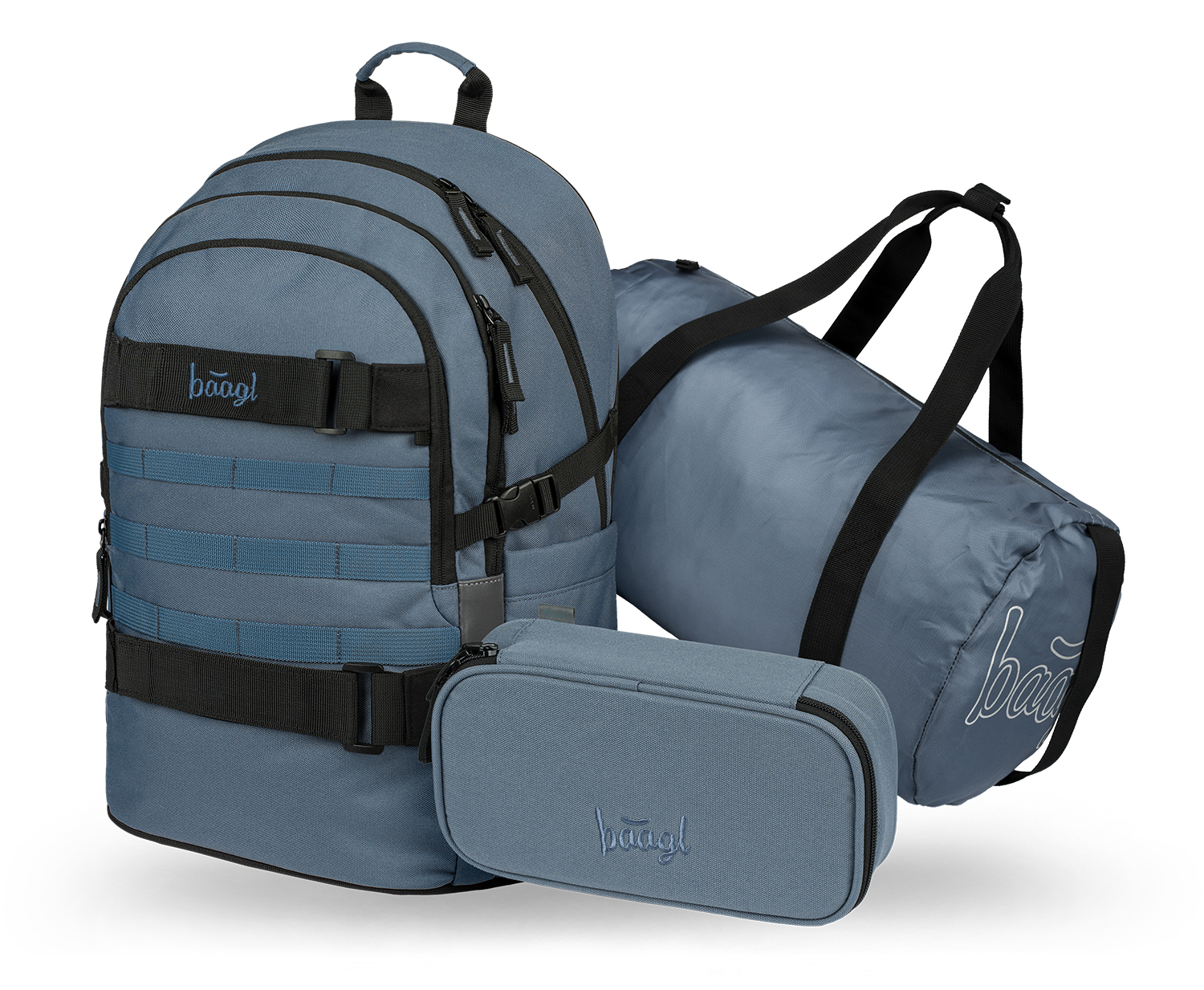 Baagl SET 3 Skate Dust Blue: batoh