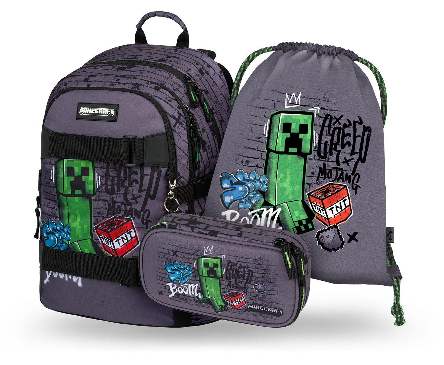 Baagl SET 3 Skate Minecraft TNT: Batoh