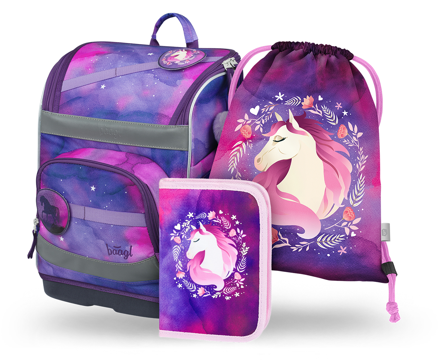 Baagl SET 3 Zippy plus Kůň: aktovka