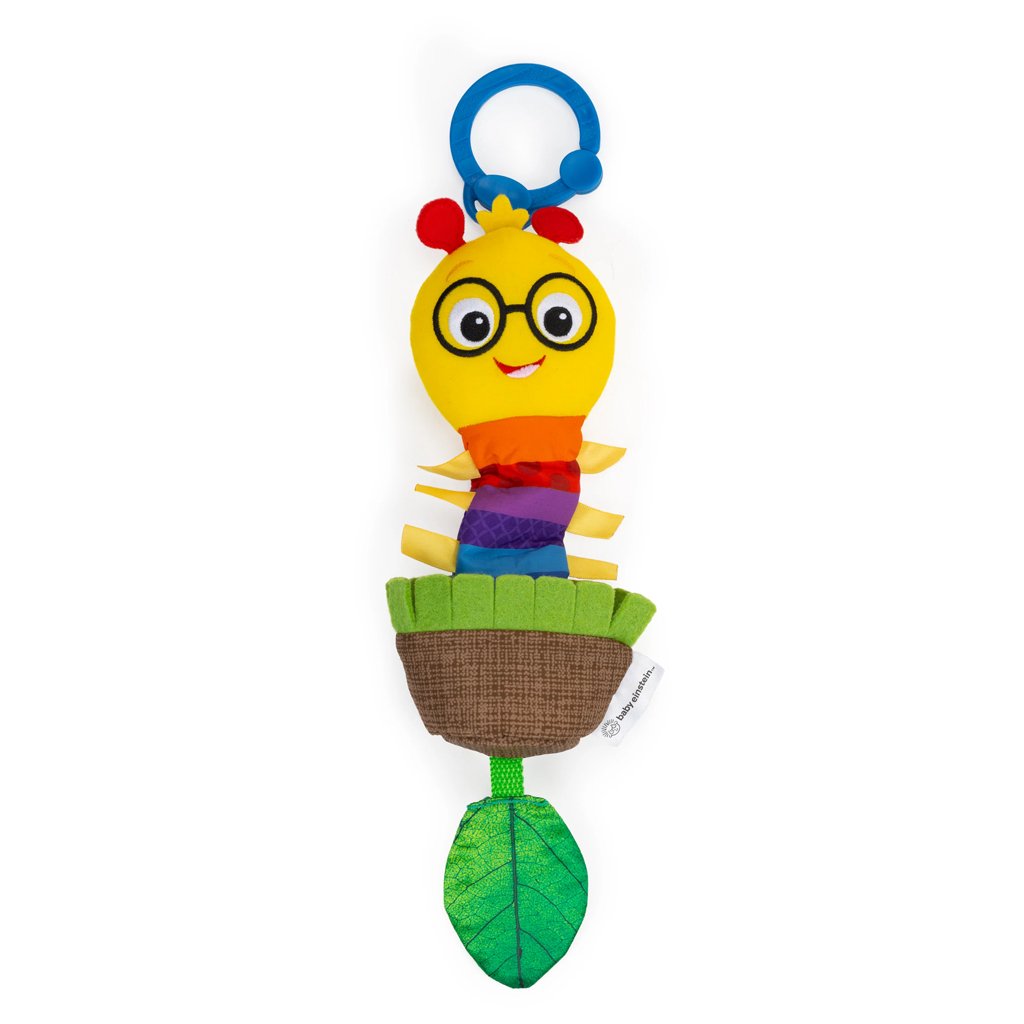Baby Einstein Hračka s chrastítkem natahovací na C kroužku Cal-a-Puller™ 0m+ Baby Einstein