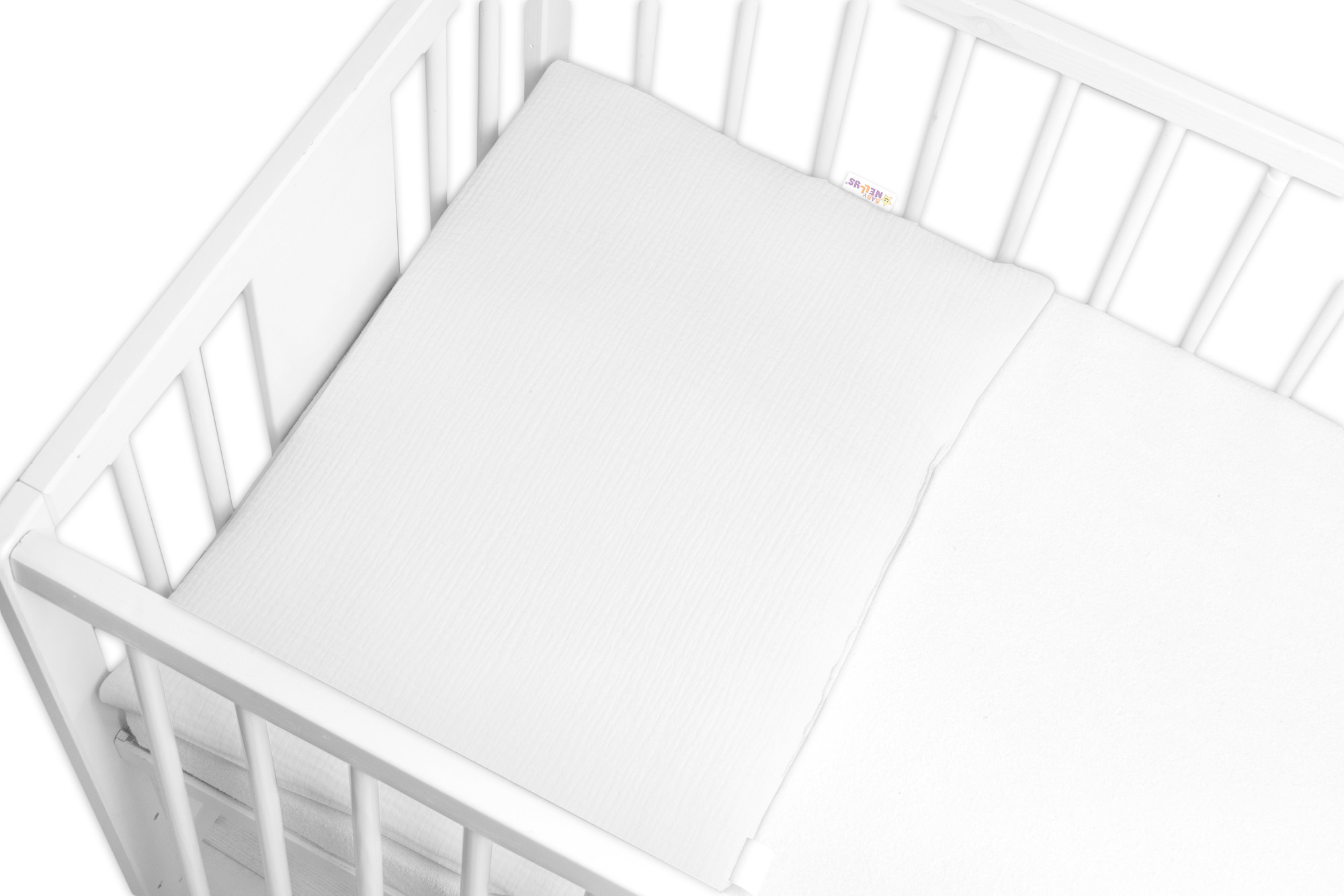 Baby Nellys Mušelínový polštářek s výplní 40 x 60 cm