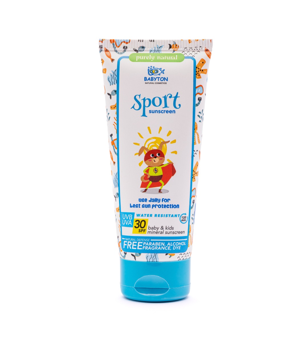 Babyton Přírodní opalovací krém Sport SPF30 100 ml Babyton