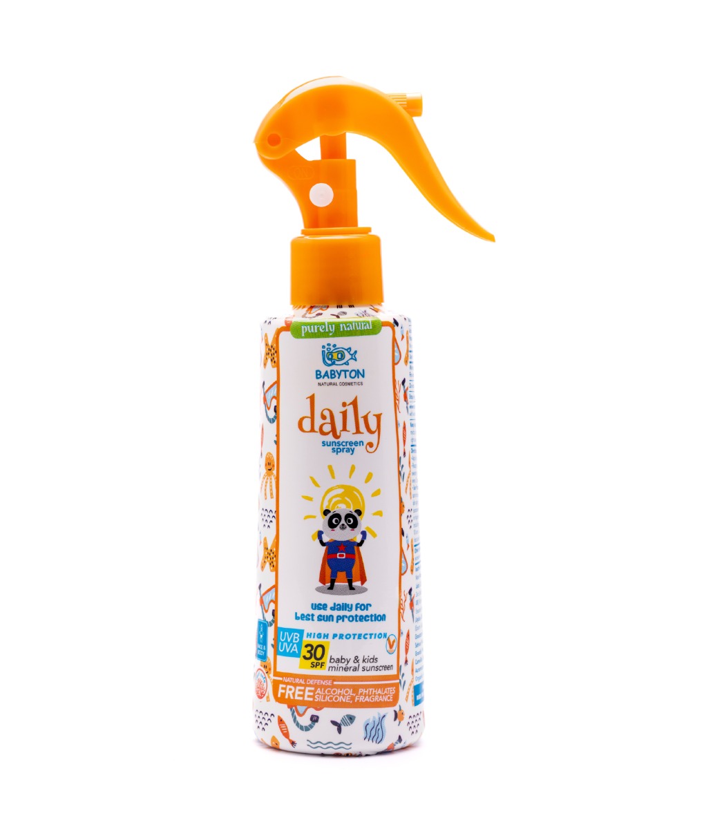 Babyton Přírodní opalovací krém ve spreji SPF30 200 ml Babyton