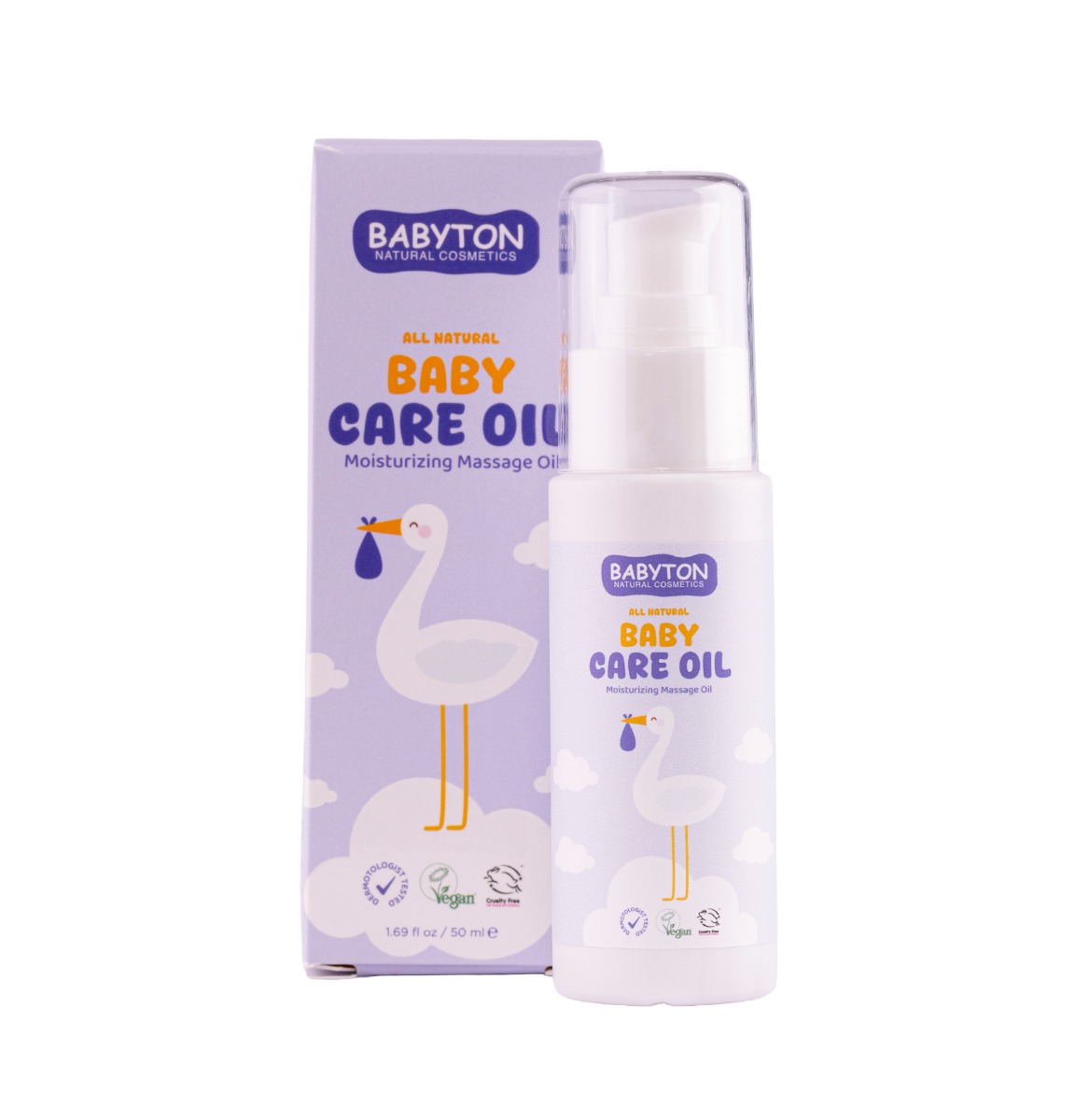 Babyton Přírodní pečující olej Baby 50 ml Babyton