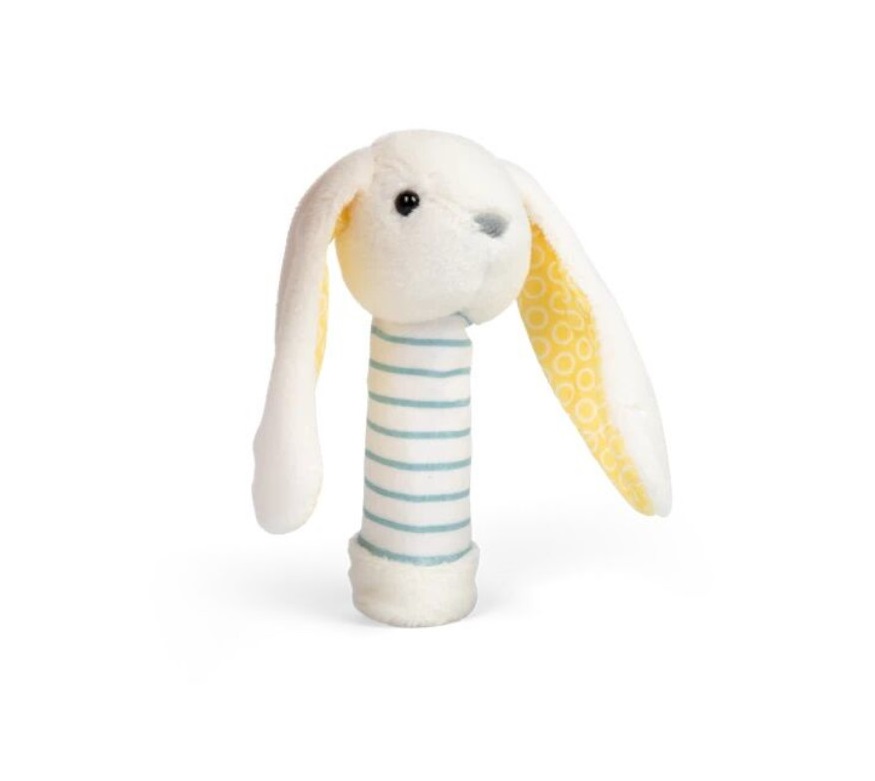 Bigjigs Toys Plyšové chrastítko Králík 1 ks Bigjigs Toys