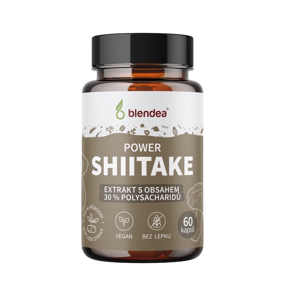 Blendea Power shitake extrakt 60 kapslí Blendea