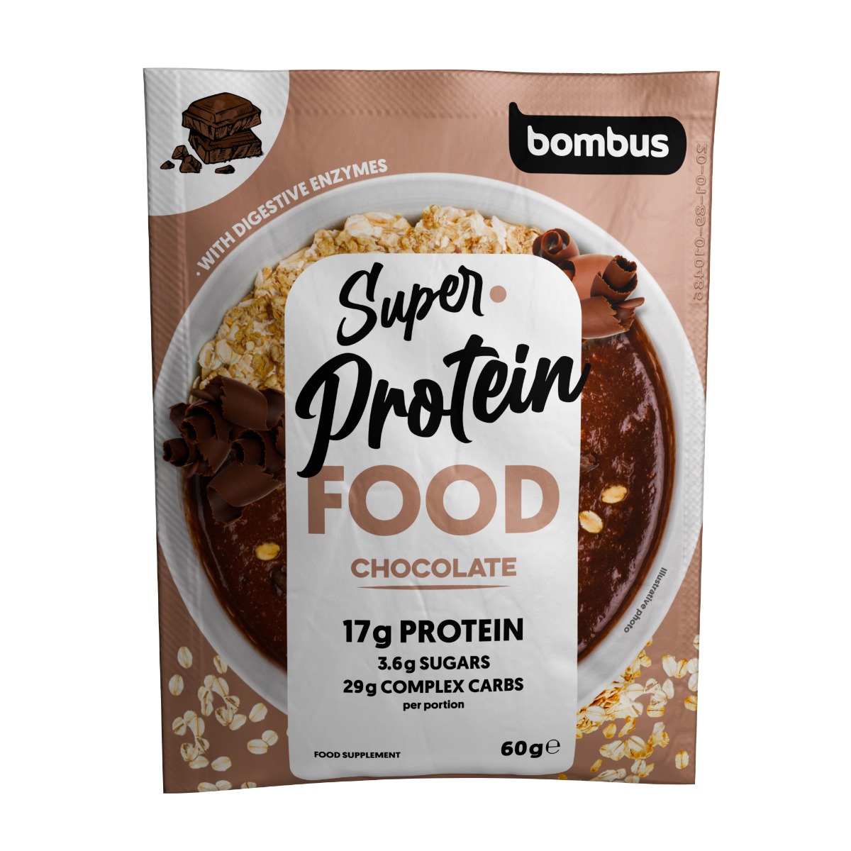 Bombus Super Protein Food Kaše Chocolate 60 g Bombus