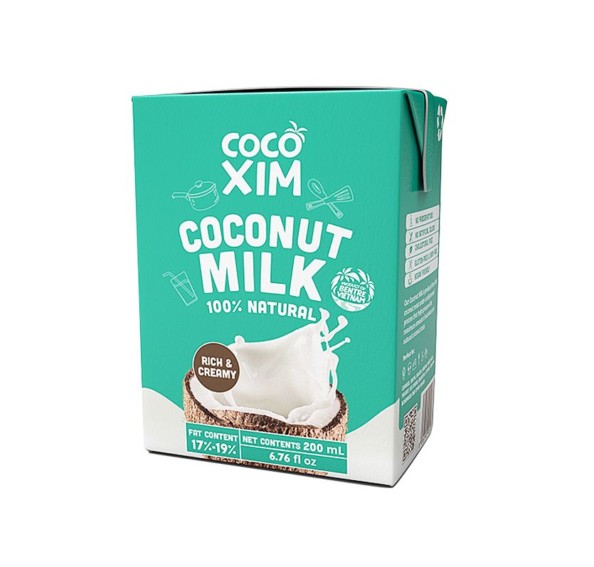 COCOXIM Kokosové mléko 100% Natural 200 ml COCOXIM