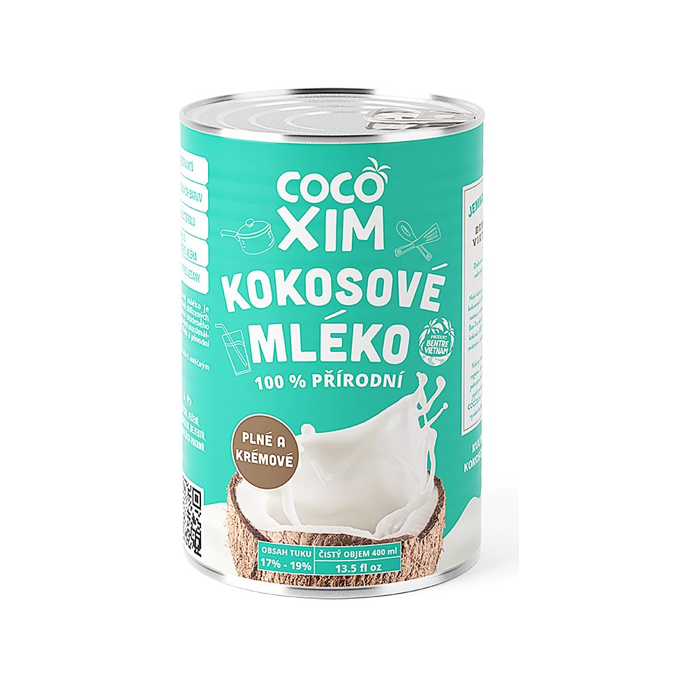 COCOXIM Kokosové mléko 100% Přírodní 400 ml COCOXIM
