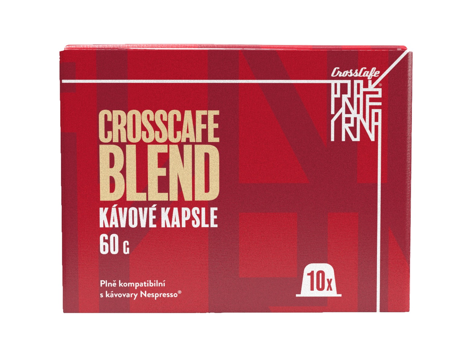 CrossCafe Pražírna Blend 70% Arabica 30% Robusta kávové kapsle 10 ks CrossCafe Pražírna