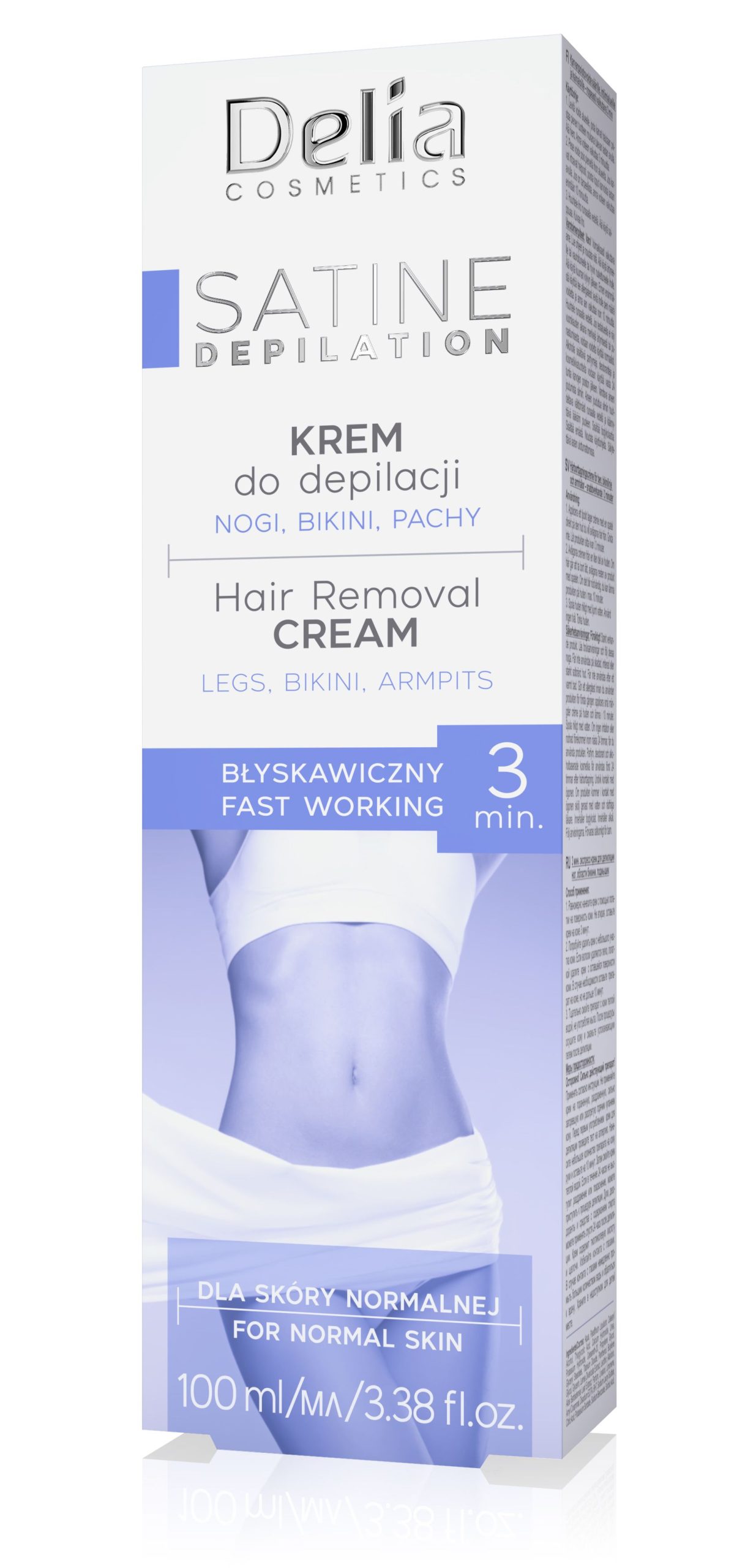Delia Satine depilační krém 3 min 100 ml Delia