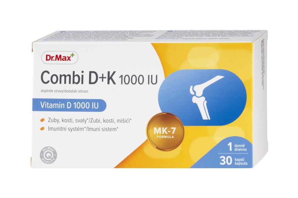 Dr. Max Combi D + K 1000 IU 30 kapslí Dr. Max