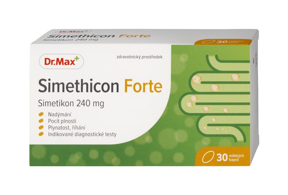 Dr. Max Simethicon Forte 240 mg 30 kapslí Dr. Max