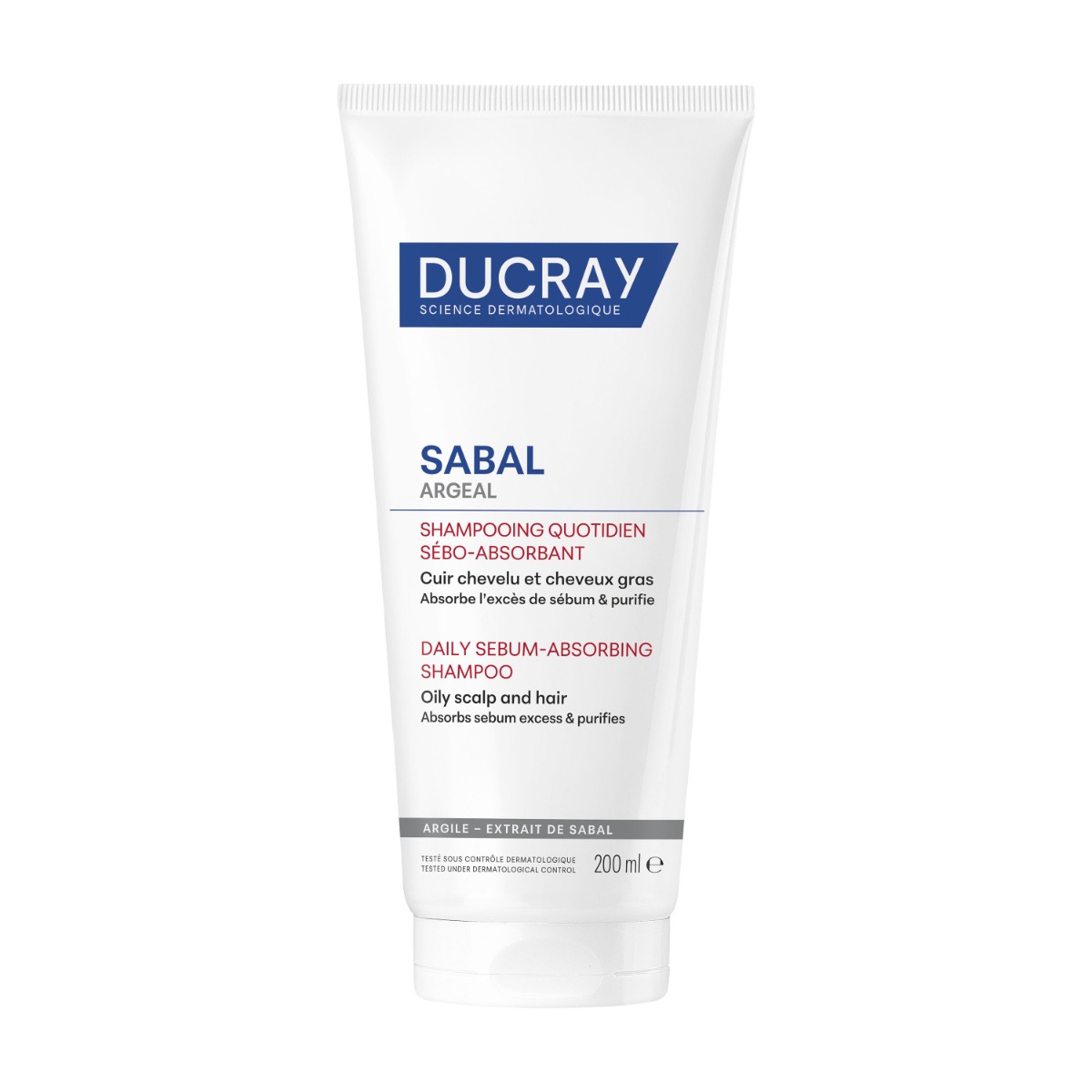 Ducray Sabal Argeal Šampon absorbující kožní maz 200 ml Ducray