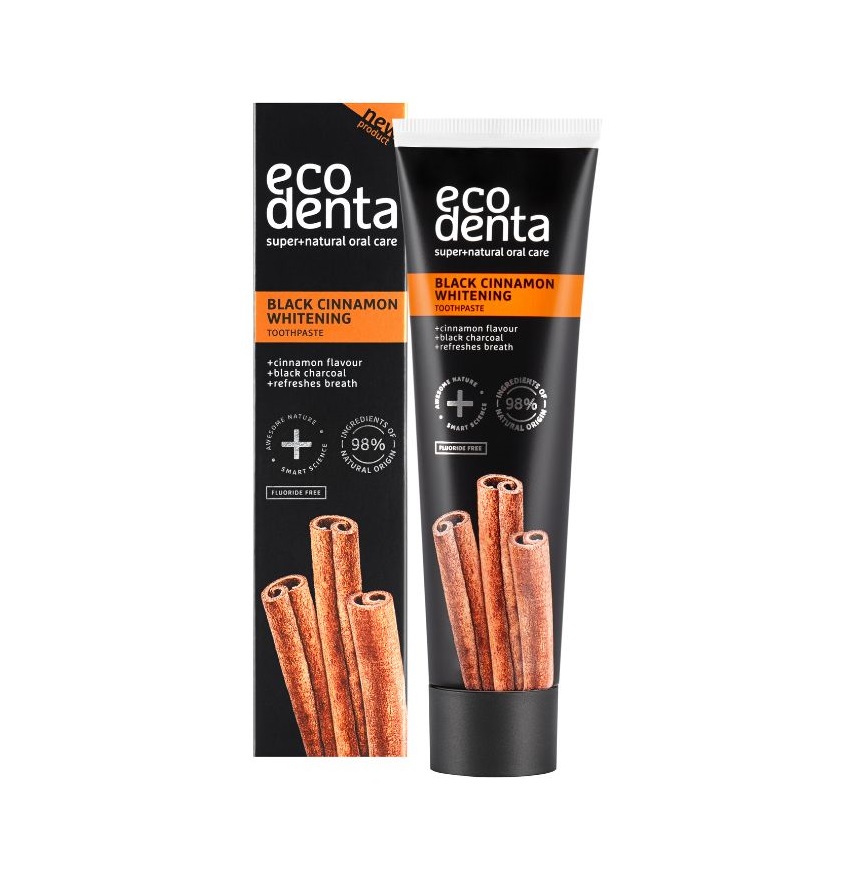 ECODENTA Černá zubní pasta s příchutí skořice 100 ml ECODENTA