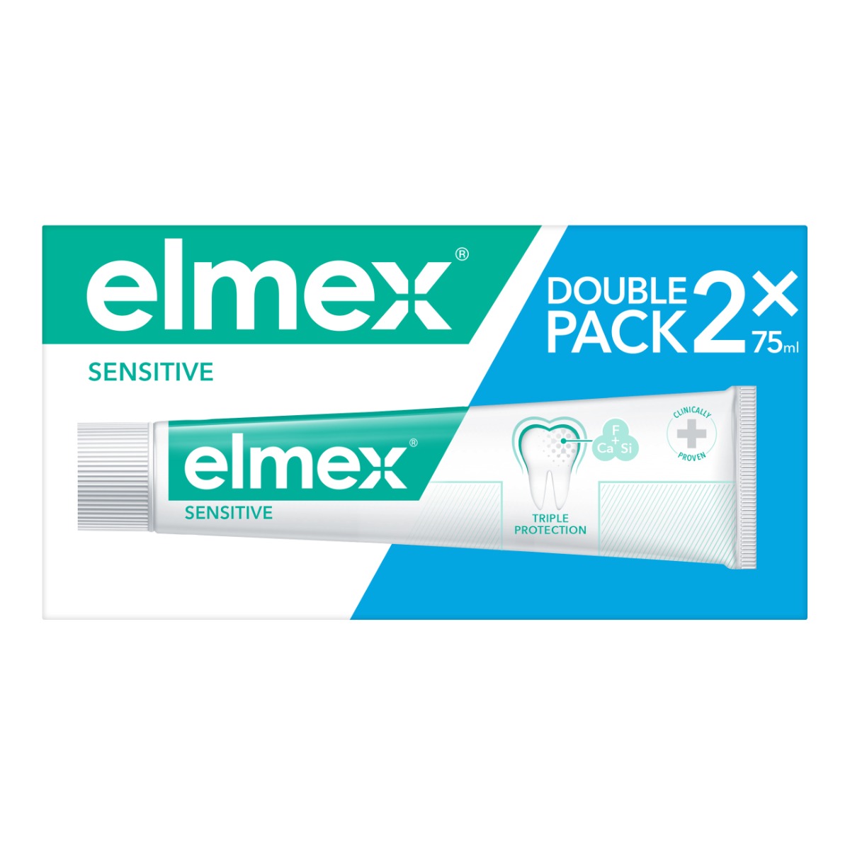 Elmex Sensitive zubní pasta duopack 2x75 ml Elmex
