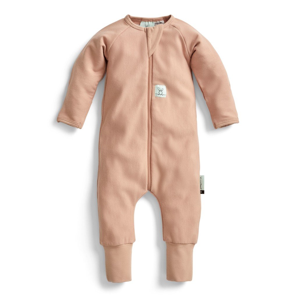 Ergopouch Overal na spaní organická bavlna Layers Latte 0-3 m