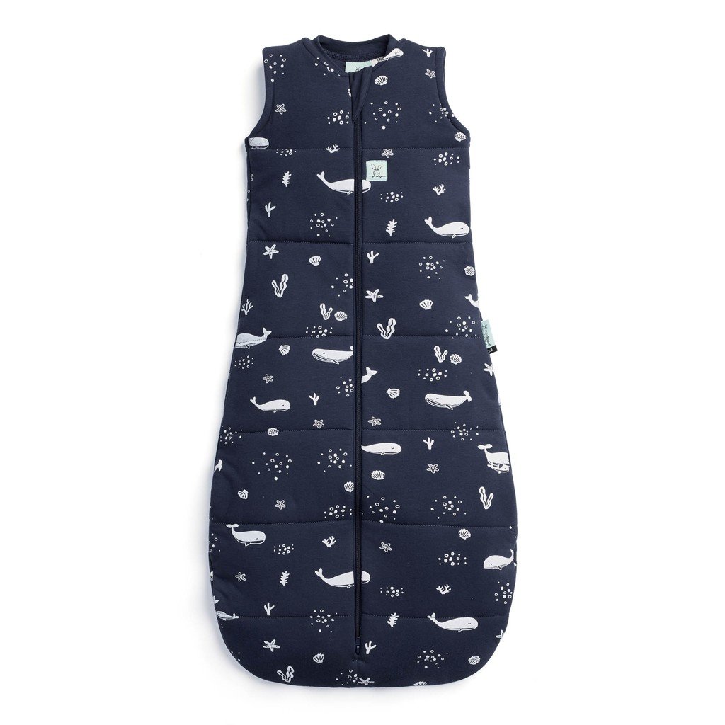 Ergopouch Vak na spaní organická bavlna Jersey Whale 3-12 m