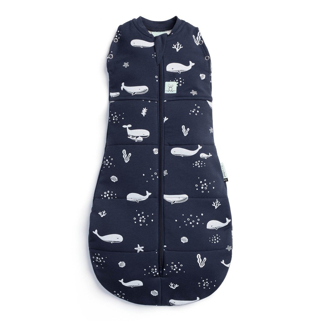 Ergopouch Zavinovačka a vak na spaní 2v1 Cocoon Whale 6-12 m