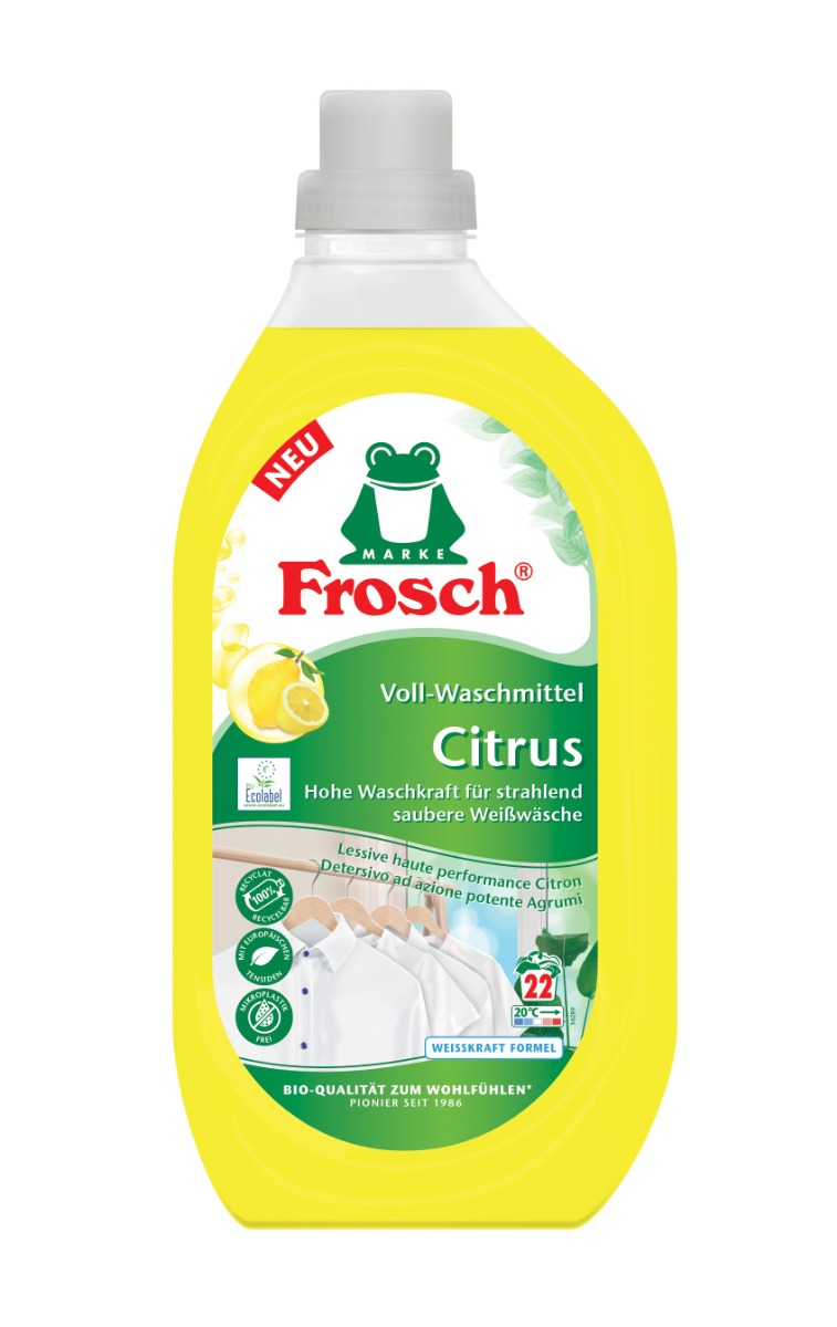 Frosch Prací prostředek na bílé prádlo Citrus 1500 ml Frosch