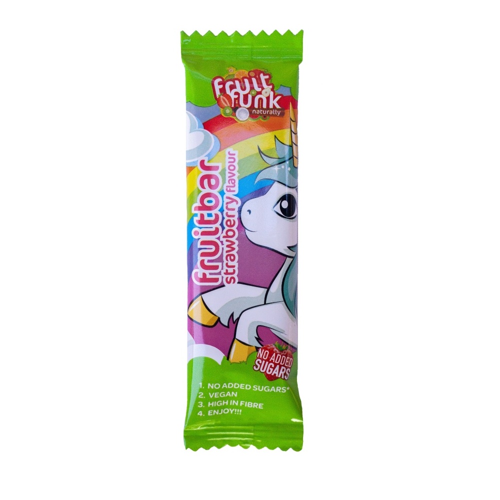 Fruitfunk Jednorožec jahodová ovocná tyčinka 20 g Fruitfunk