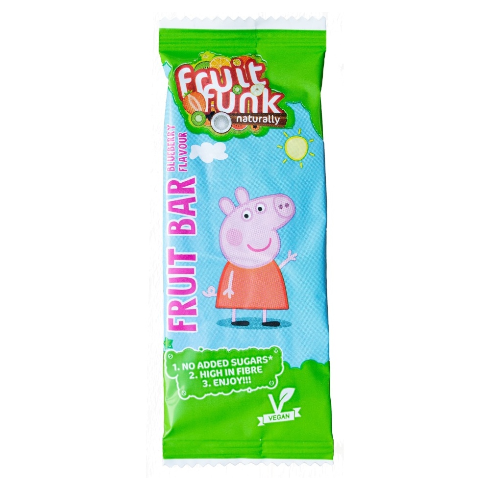 Fruitfunk Prasátko Pepa borůvková ovocná tyčinka 20 g Fruitfunk