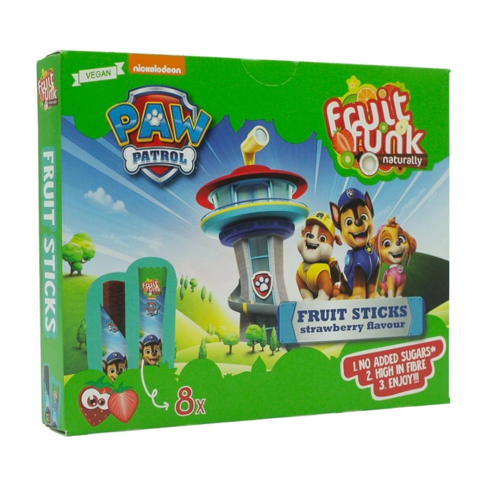 Fruitfunk Tlapková patrola jahodové ovocné tyčinky 8x10 g Fruitfunk