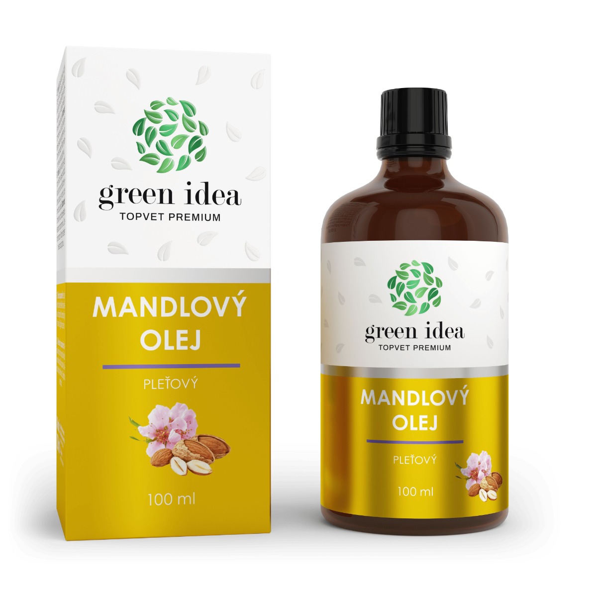 Green idea Mandlový olej 100 ml Green idea