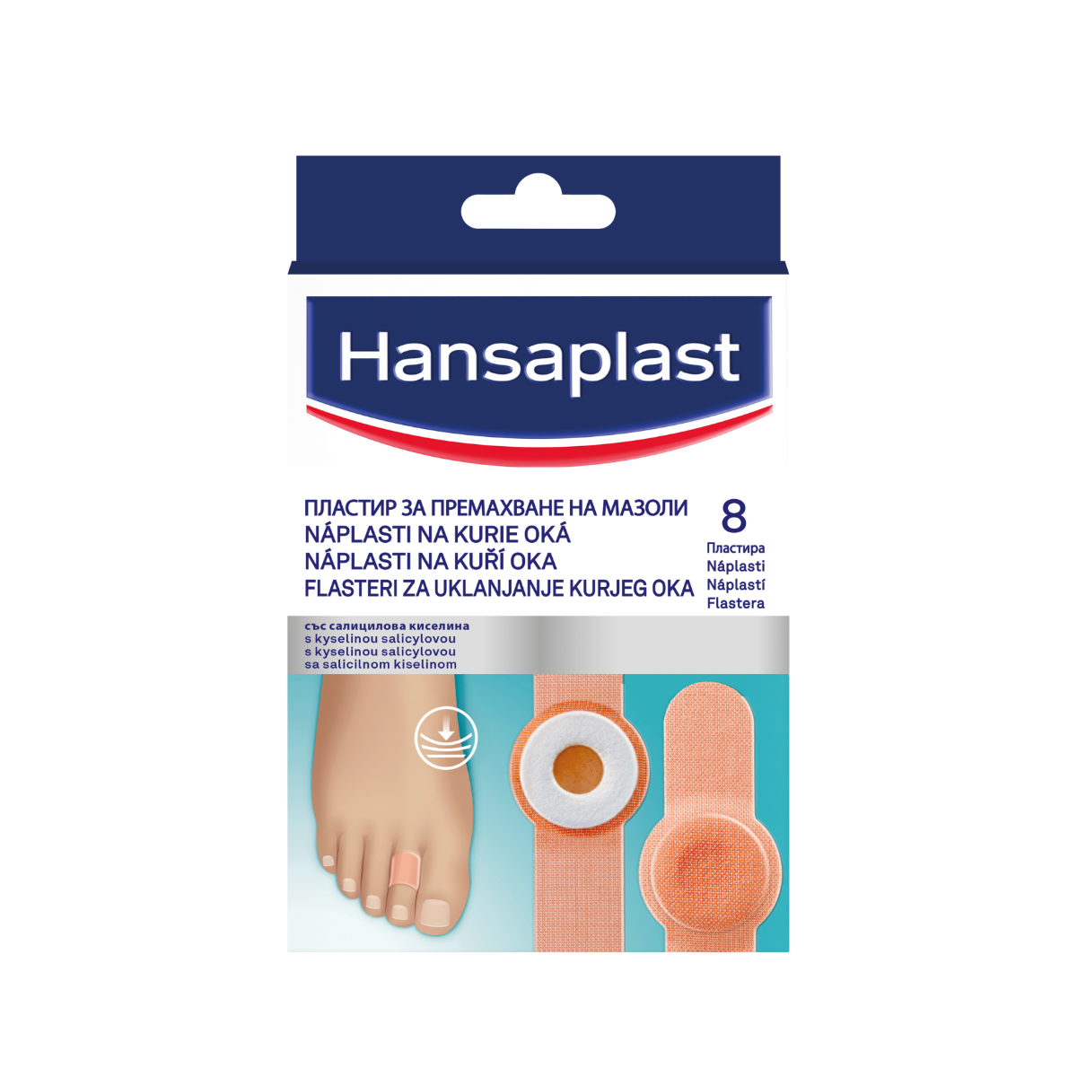 Hansaplast Náplasti na kuří oka 8 ks Hansaplast