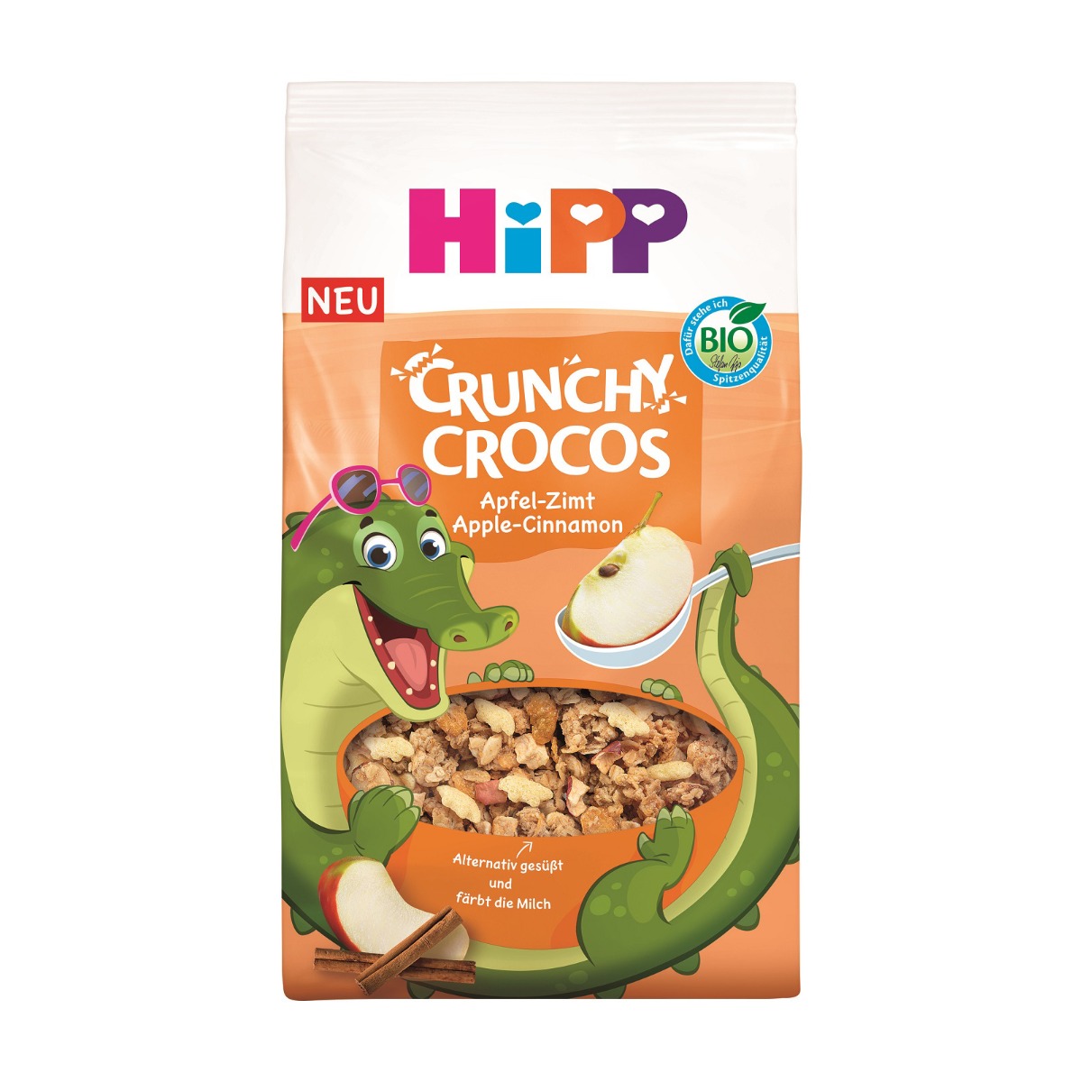 Hipp BIO Křupavé Kroko müsli jablko-skořice 300 g Hipp