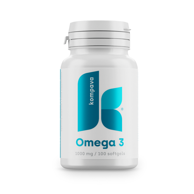 KOMPAVA Omega-3 mastné kyseliny 1000 mg 100 kapslí KOMPAVA