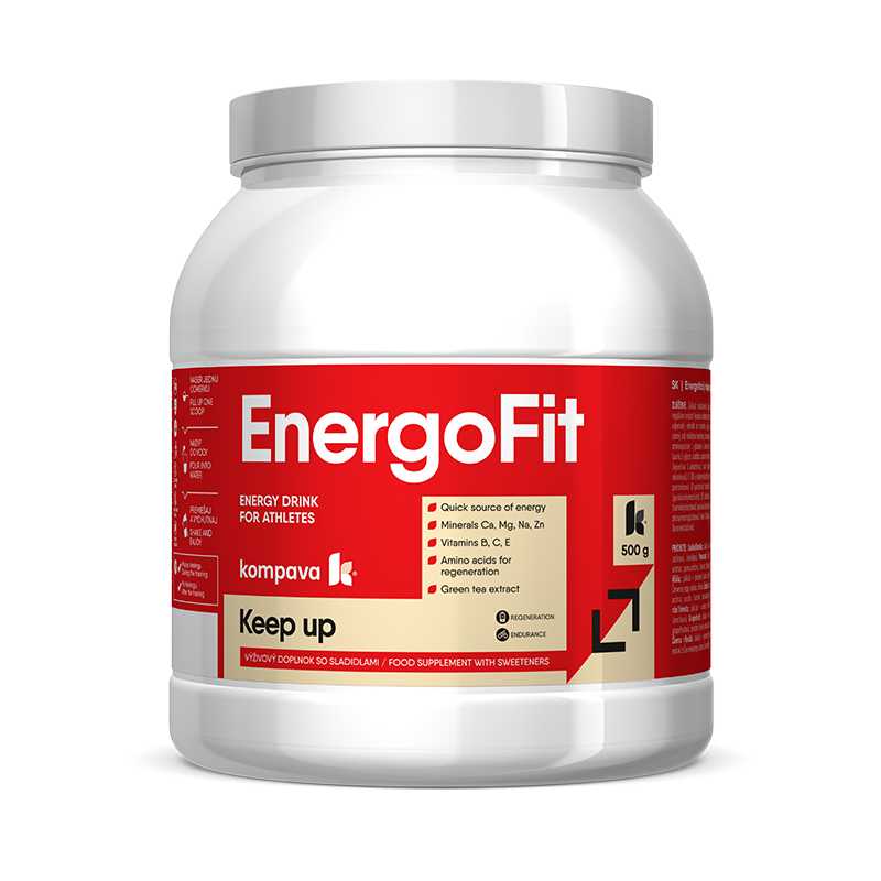 KOMPAVA Sportovní energetický nápoj EnergoFit 500g grapefruit KOMPAVA