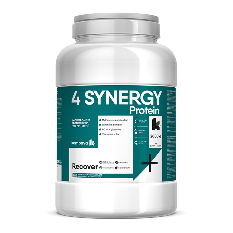 KOMPAVA VÍCESLOŽKOVÝ NOČNÍ PROTEIN 4 SYNERGY Protein vanilka 2000g KOMPAVA