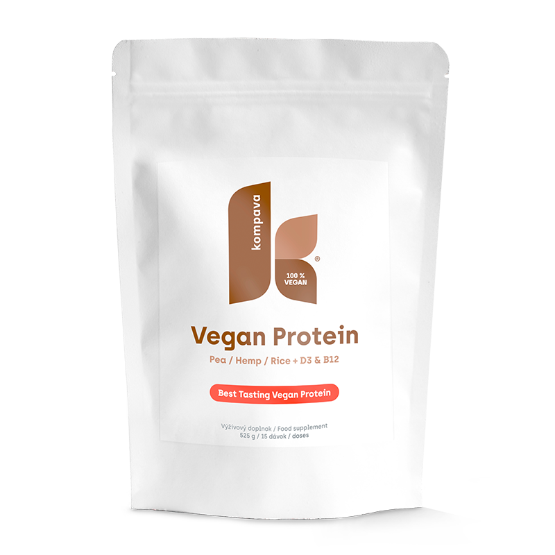 KOMPAVA Vegan Protein 525g čokoláda višeň KOMPAVA