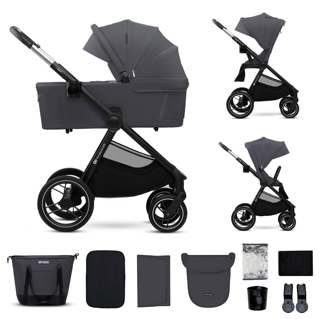 Kinderkraft Kočárek kombinovaný Nea 2 2v1 Dark Grey Kinderkraft