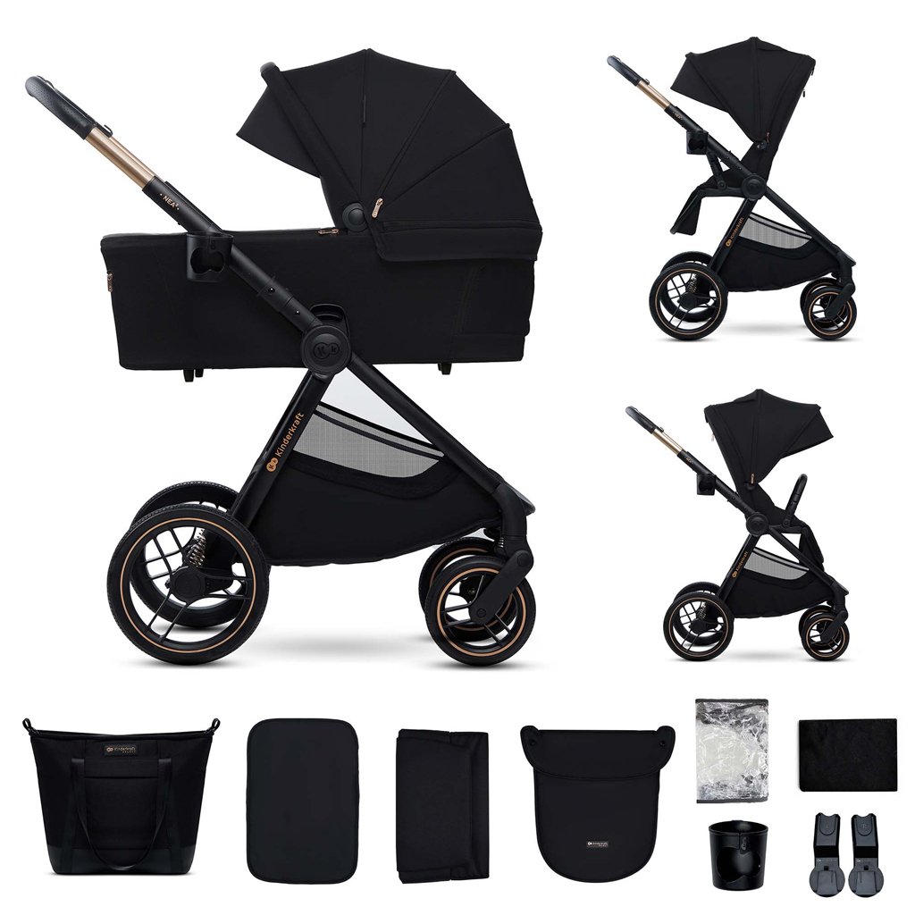 Kinderkraft Kočárek kombinovaný Nea 2 2v1 Midnigth Black Kinderkraft