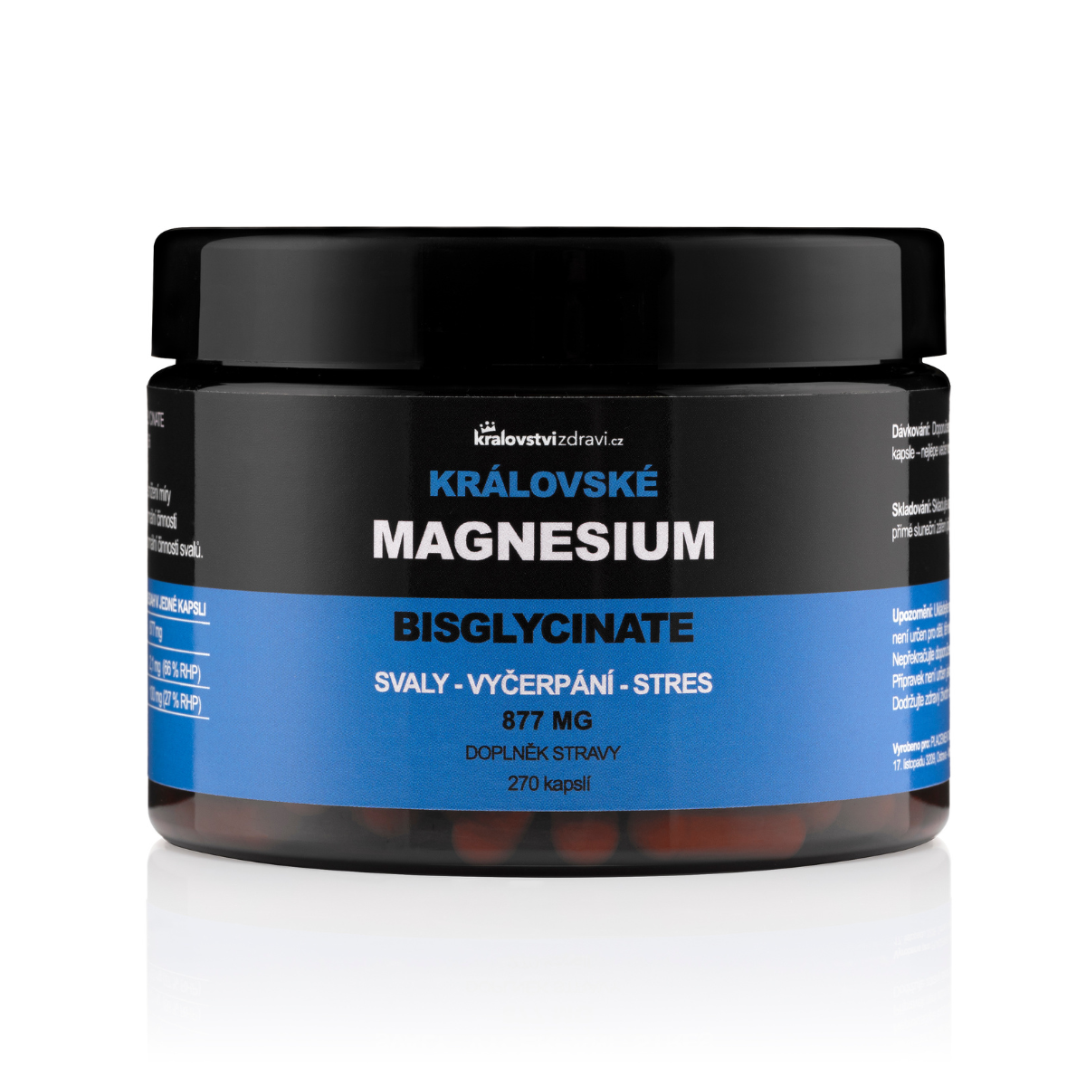 Království zdraví Královské Magnesium Bisglycinate 877 mg + (Vitamín B6)