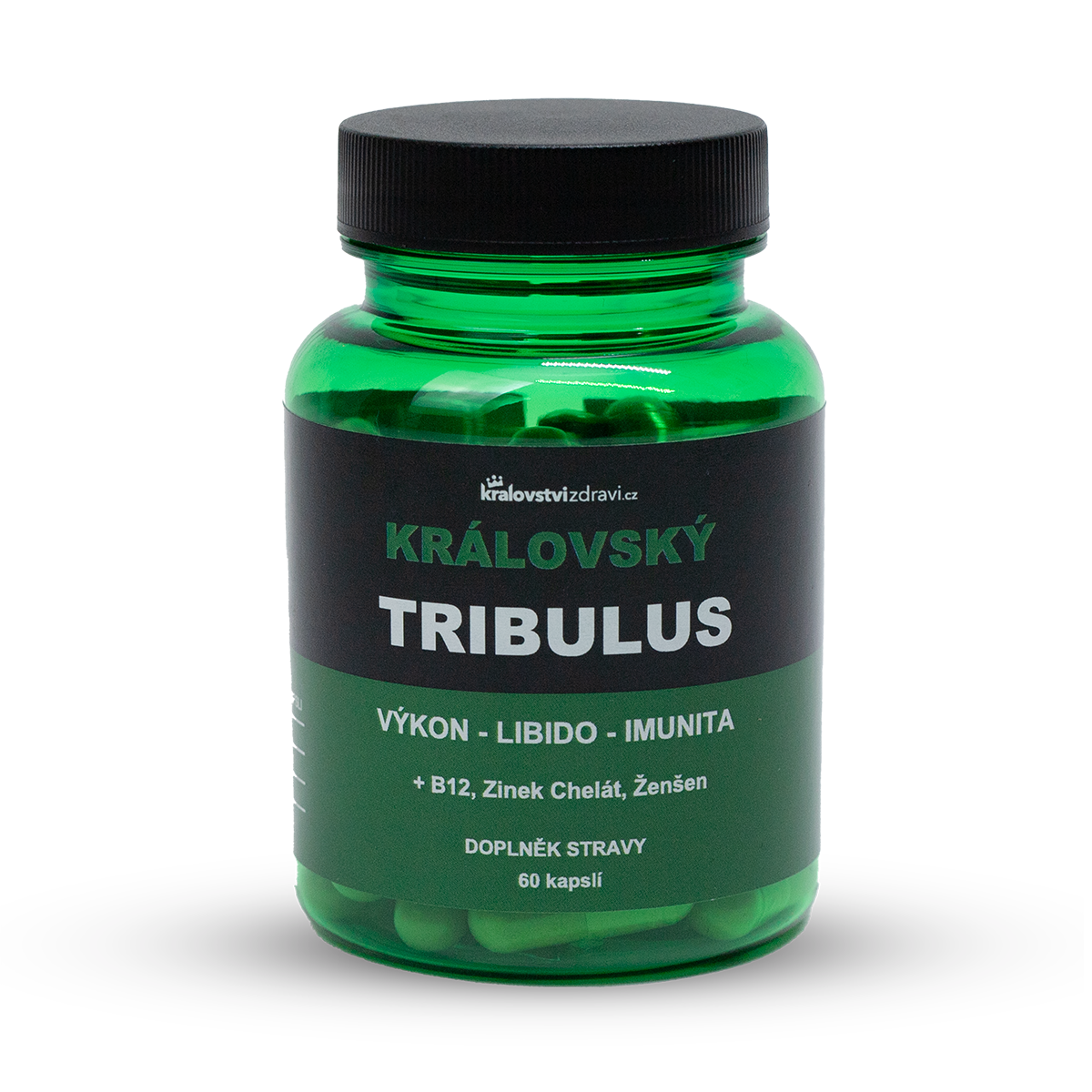 Království zdraví Královský Tribulus 90% Kotvičník 500 mg 4v1