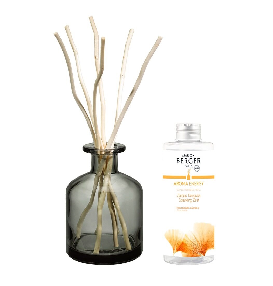 Maison Berger Paris Aroma difuzér Energy Čerstvé tonikum 180 ml šedý Maison Berger Paris