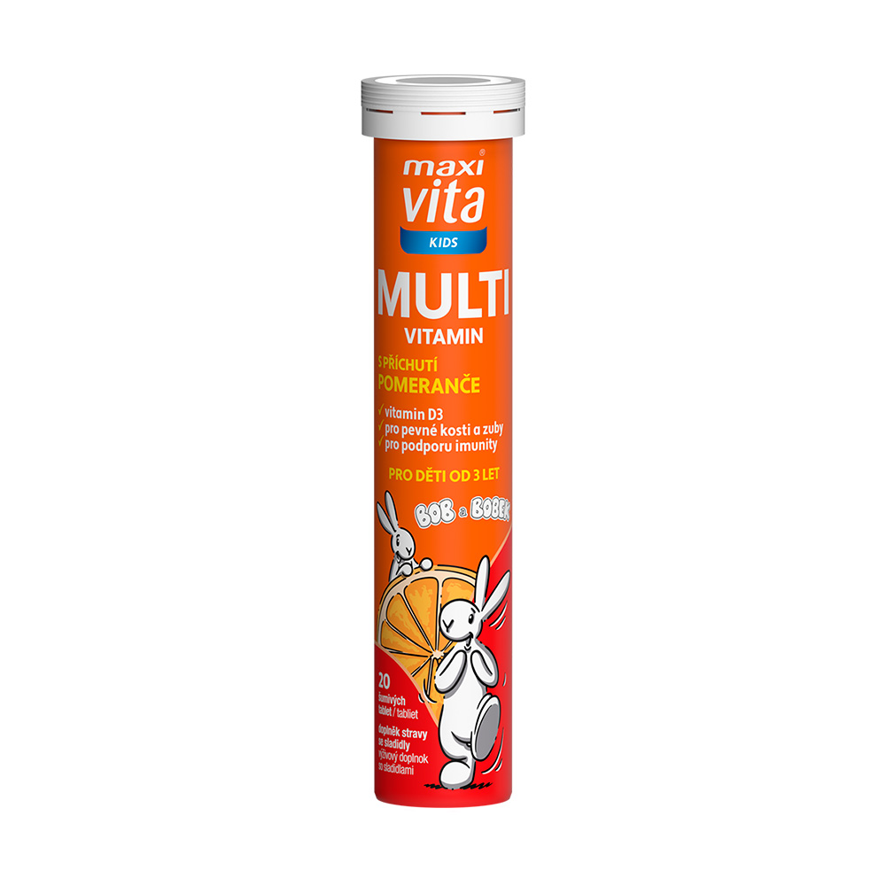 Maxivita Kids Multivitamin 20 šumivých tablet Maxivita