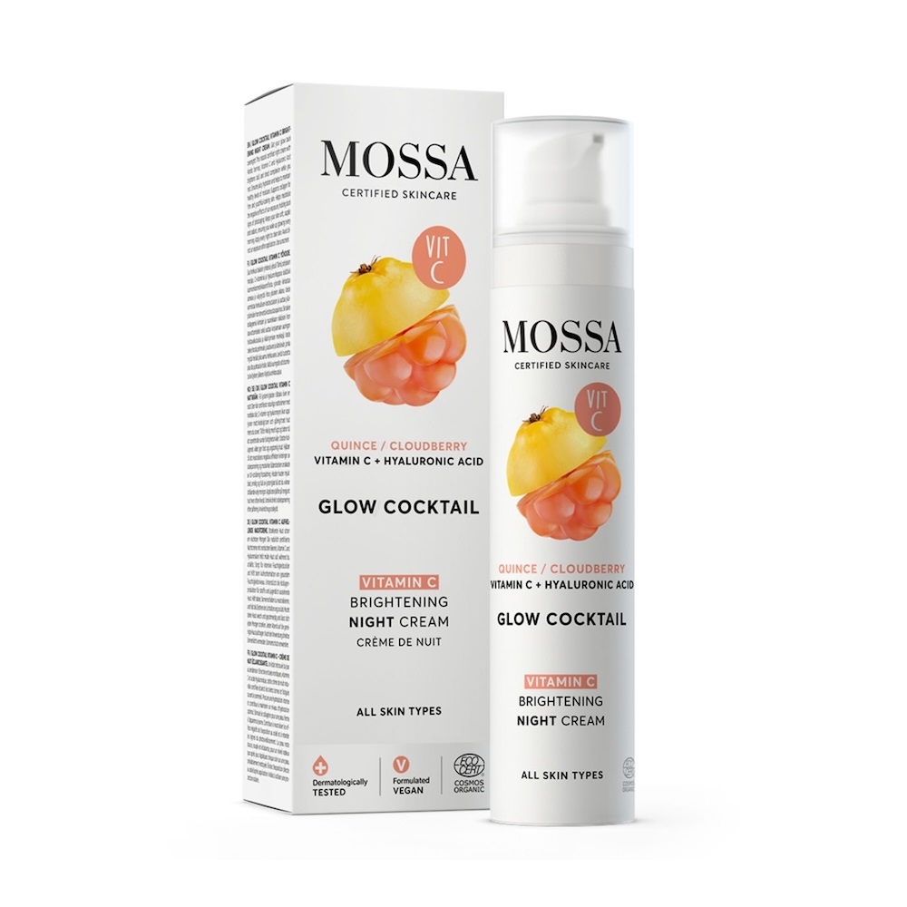 Mossa Glow Cocktail noční krém s vitamínem C 50 ml Mossa