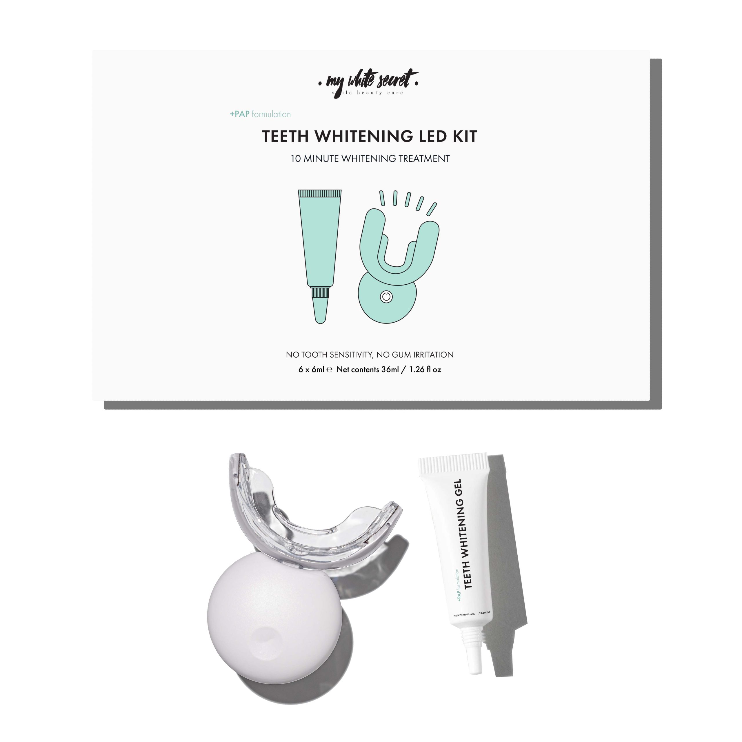 My White Secret Sada na bělení zubů (PAP+ Teeth Whiteting Led Kit) My White Secret