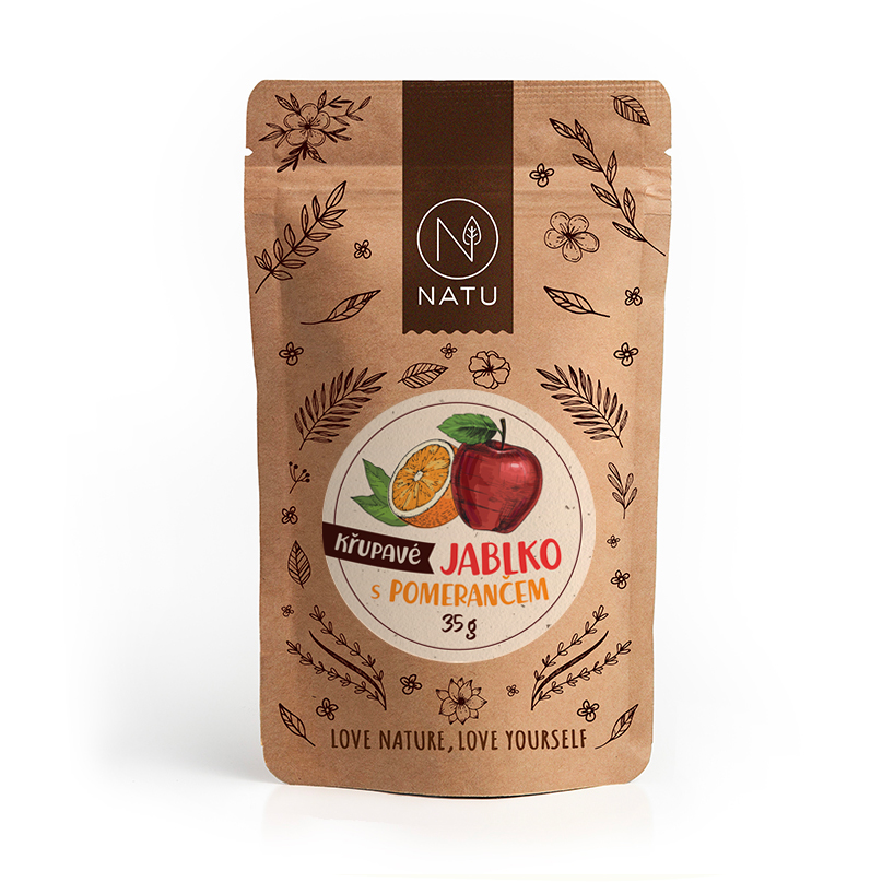 NATU Křupavé jablko s pomerančem 35 g NATU