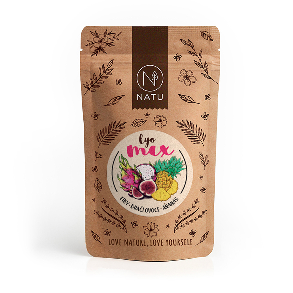NATU Lyo mix fíky & dračí ovoce & ananas 35 g NATU